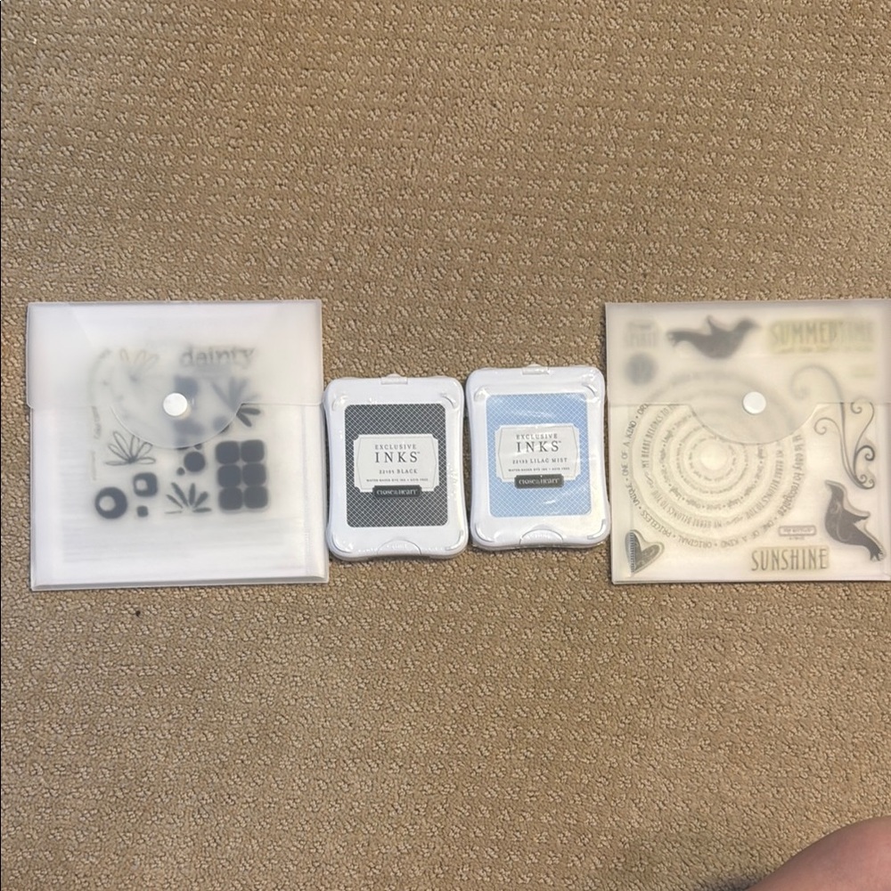 NWT Close to My Heart Stamp Sets and Ink Pads.